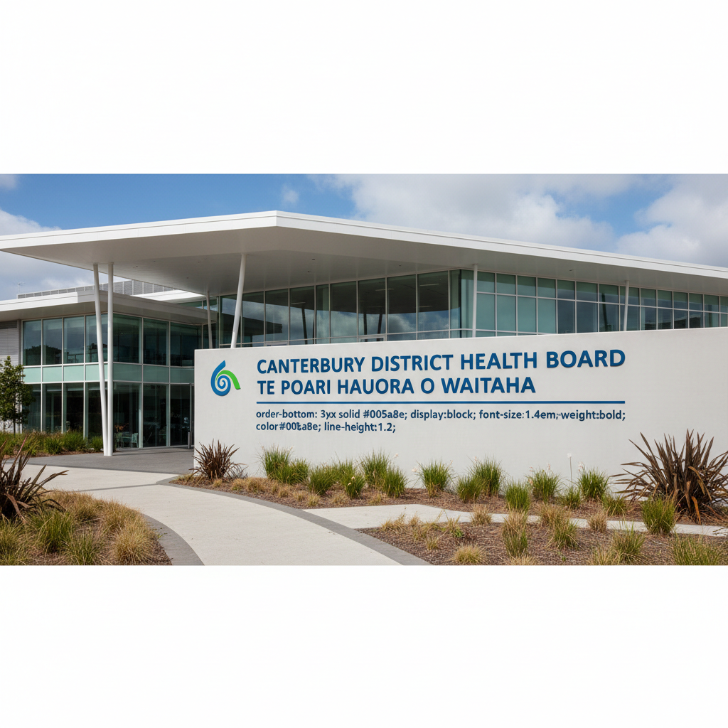 Canterbury District Health Board. Te Poari Hauora o Waitaha